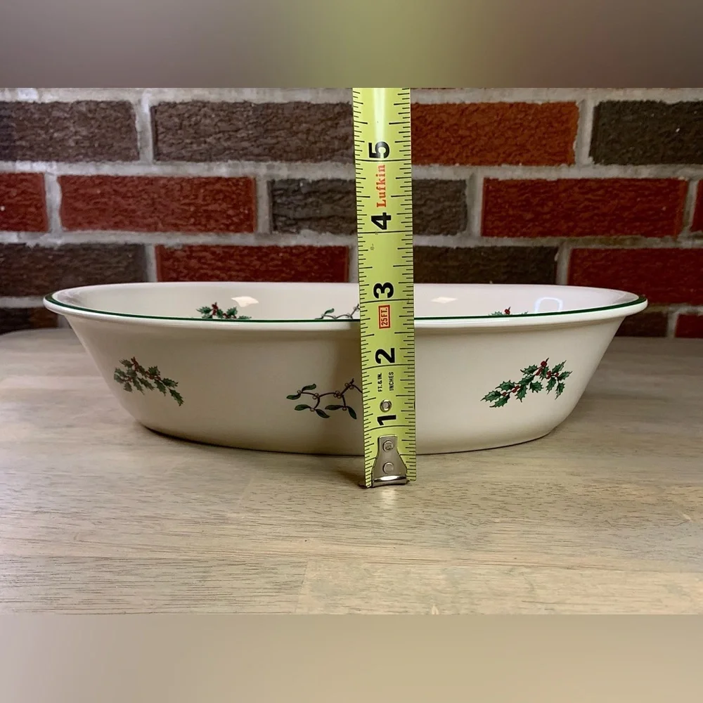 SPODE 'CHRISTMAS TREE'‎ LARGE OVAL BAKER - OVEN TO TABLE -ENGLAND